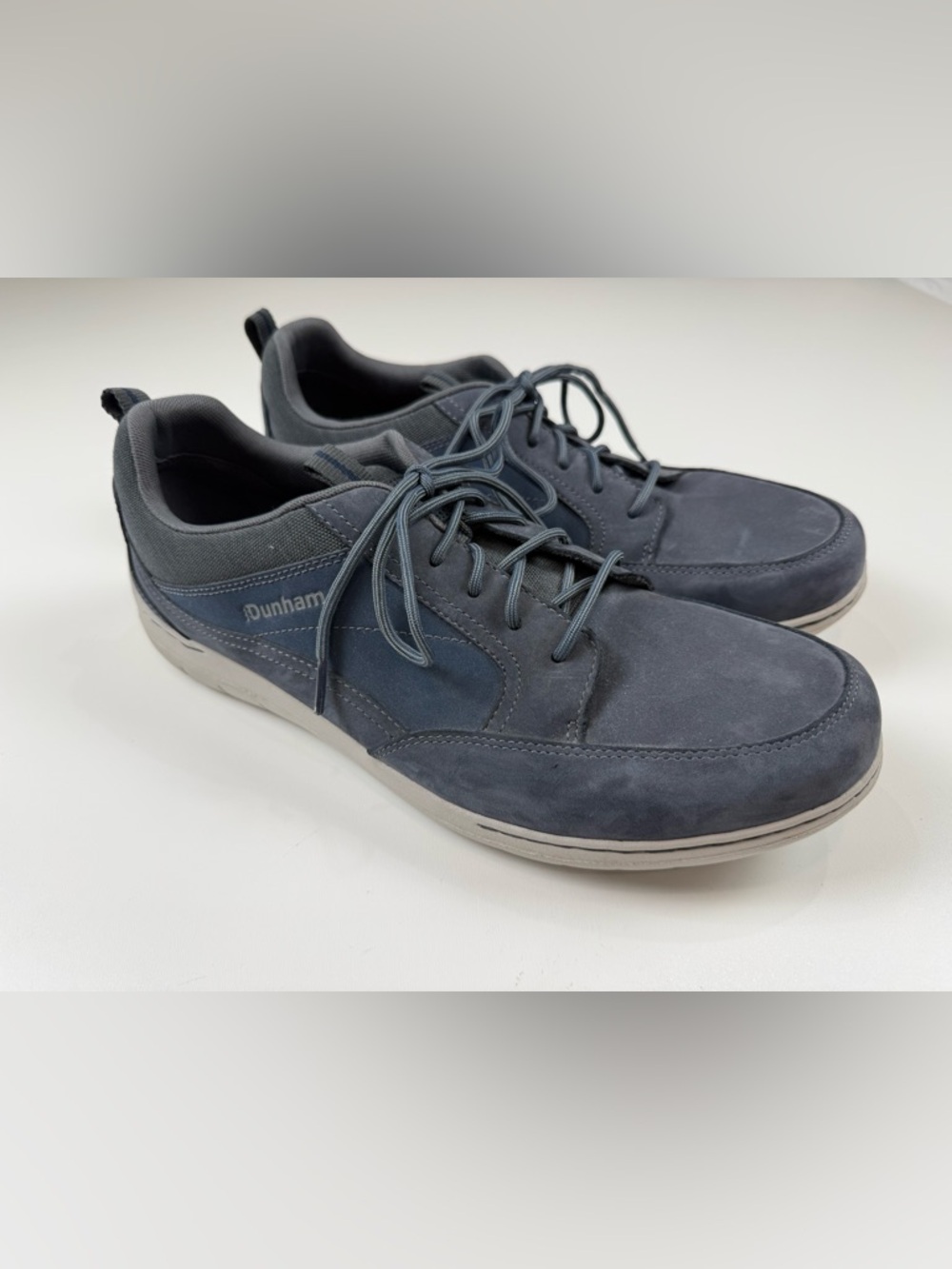 Dunham Fitsmart Low Sneakers Blue Leather Men’s Size 13
